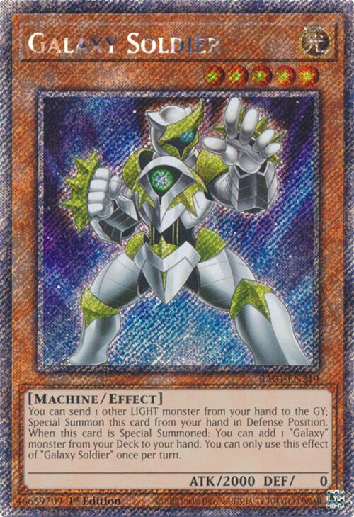 Galaxy Soldier [RA04-EN219] Platinum Secret Rare Yu-Gi-Oh!