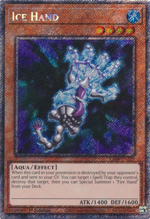 Ice Hand [RA04-EN225] Platinum Secret Rare Yu-Gi-Oh!