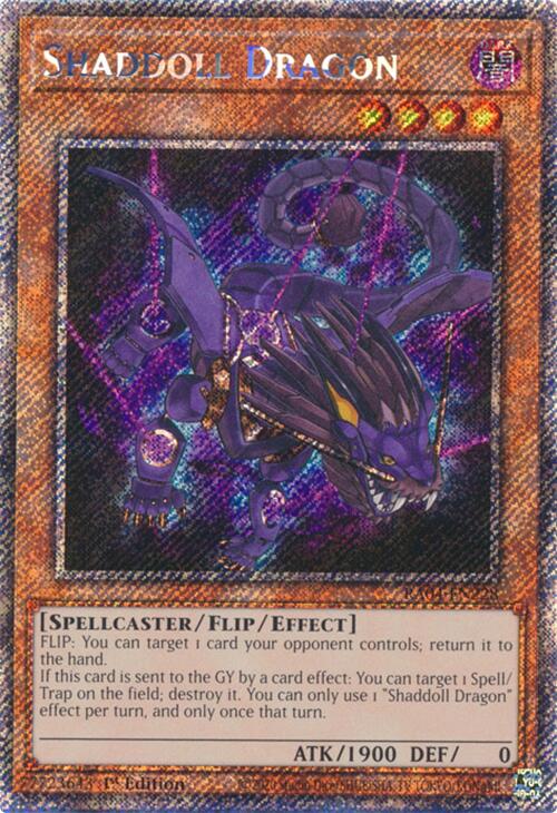 Shaddoll Dragon [RA04-EN228] Platinum Secret Rare Yu-Gi-Oh!