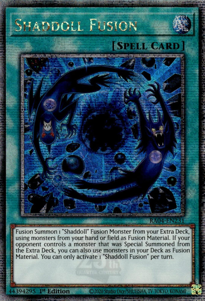 Shaddoll Fusion [RA04-EN231] Quarter Century Secret Rare Yu-Gi-Oh!