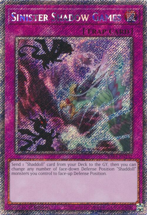 Sinister Shadow Games [RA04-EN232] Platinum Secret Rare Yu-Gi-Oh!