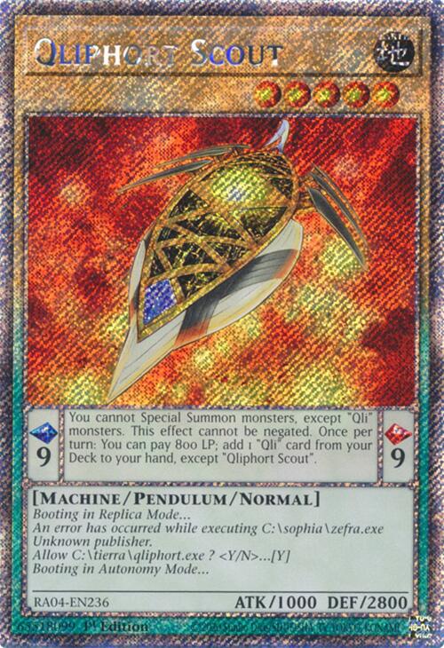 Qliphort Scout [RA04-EN236] Platinum Secret Rare Yu-Gi-Oh!