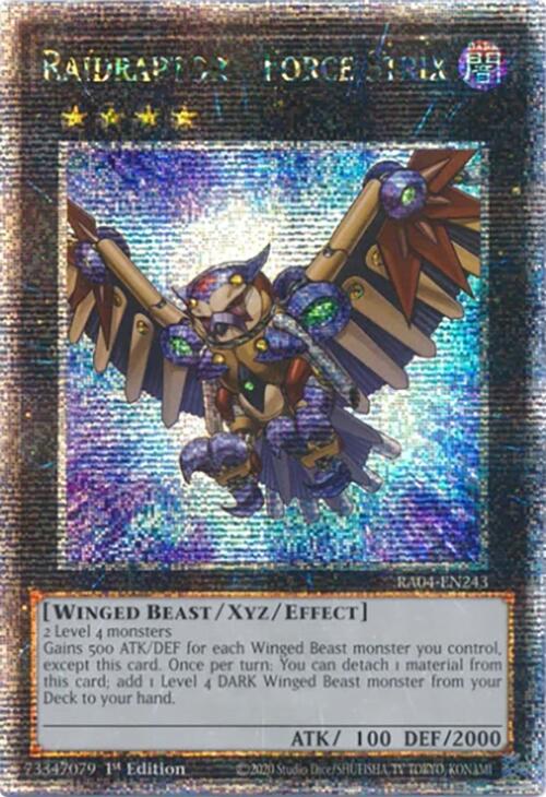 Raidraptor - Force Strix [RA04-EN243] Quarter Century Secret Rare Yu-Gi-Oh!