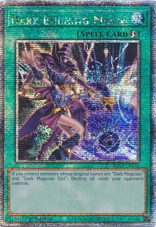 Dark Burning Magic [RA04-EN246] Quarter Century Secret Rare Yu-Gi-Oh!