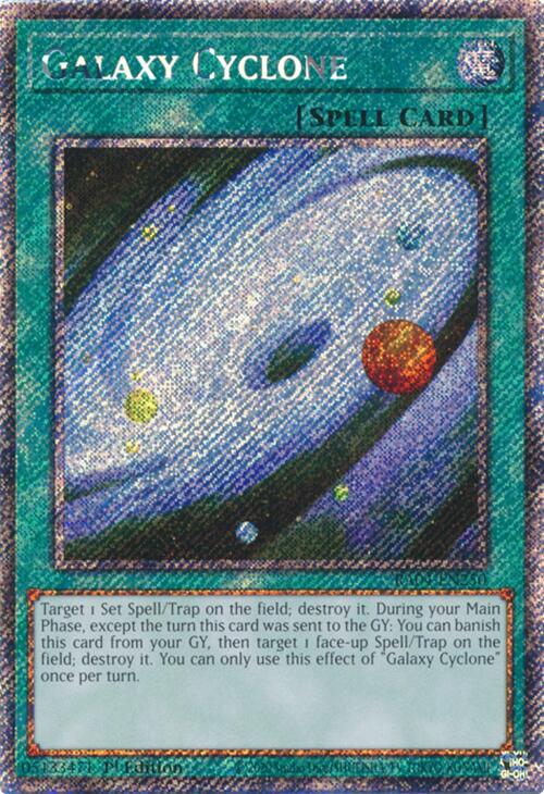 Galaxy Cyclone [RA04-EN250] Platinum Secret Rare Yu-Gi-Oh!