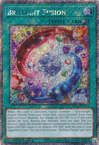 Brilliant Fusion [RA04-EN254] Platinum Secret Rare Yu-Gi-Oh!