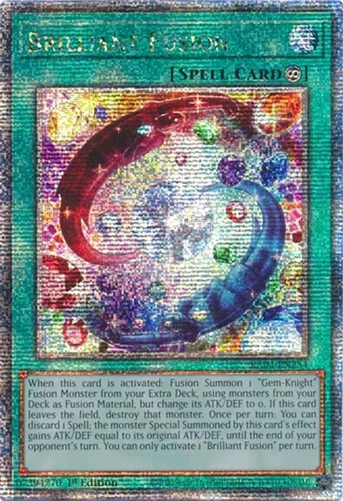 Brilliant Fusion [RA04-EN254] Quarter Century Secret Rare Yu-Gi-Oh!