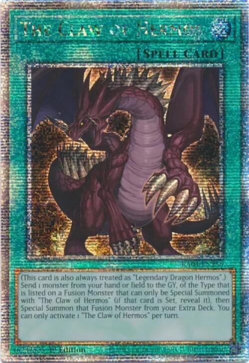 The Claw of Hermos [RA04-EN256] Quarter Century Secret Rare Yu-Gi-Oh!