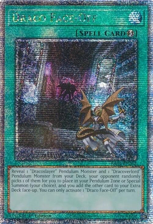 Draco Face-Off [RA04-EN262] Quarter Century Secret Rare Yu-Gi-Oh!