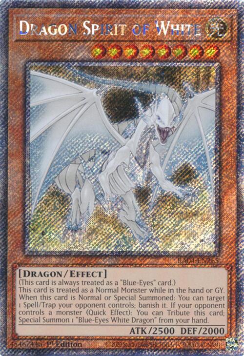 Dragon Spirit of White [RA04-EN265] Platinum Secret Rare Yu-Gi-Oh!