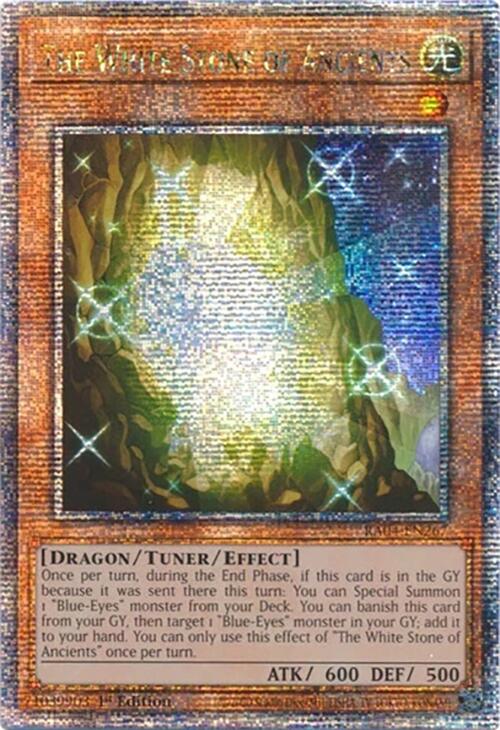 The White Stone of Ancients [RA04-EN267] Quarter Century Secret Rare Yu-Gi-Oh!