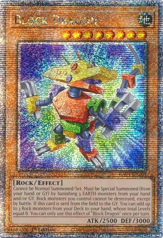 Block Dragon [RA04-EN268] Quarter Century Secret Rare Yu-Gi-Oh!