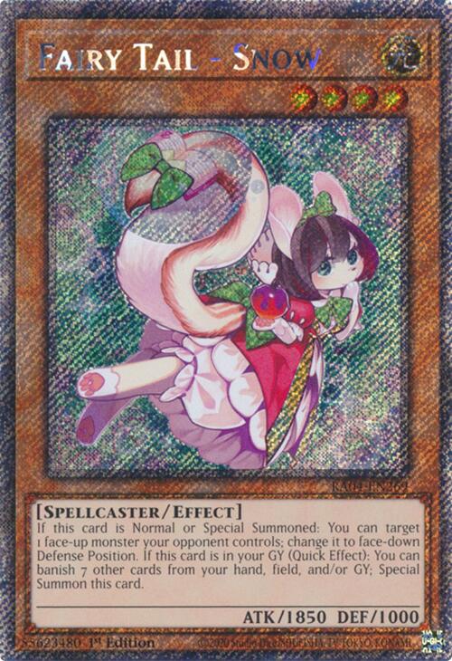 Fairy Tail - Snow [RA04-EN269] Platinum Secret Rare Yu-Gi-Oh!