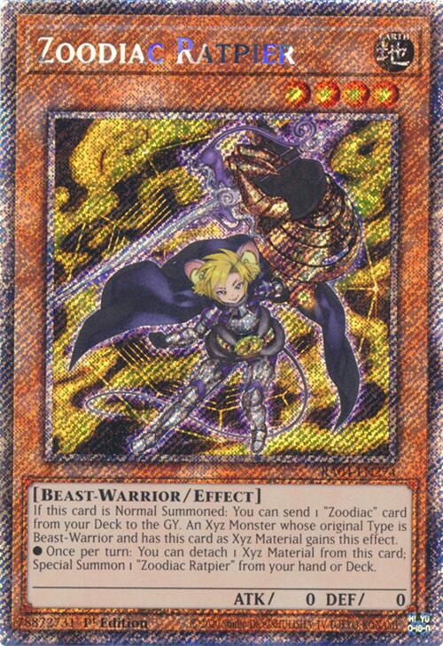 Zoodiac Ratpier [RA04-EN274] Platinum Secret Rare Yu-Gi-Oh!