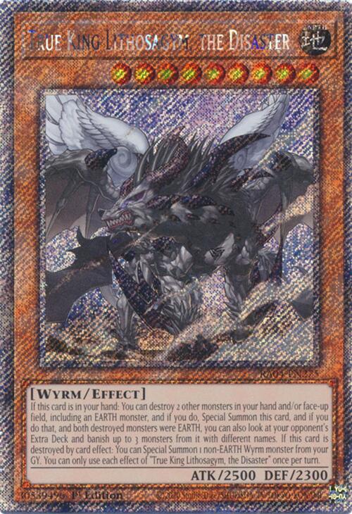 True King Lithosagym, the Disaster [RA04-EN275] Platinum Secret Rare Yu-Gi-Oh!