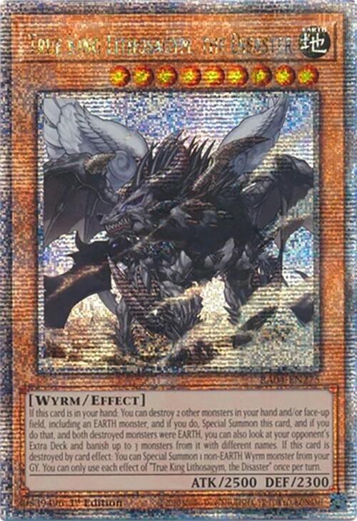 True King Lithosagym, the Disaster [RA04-EN275] Quarter Century Secret Rare Yu-Gi-Oh!