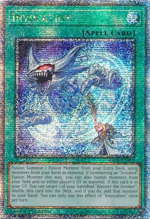 Invocation [RA04-EN281] Quarter Century Secret Rare Yu-Gi-Oh!