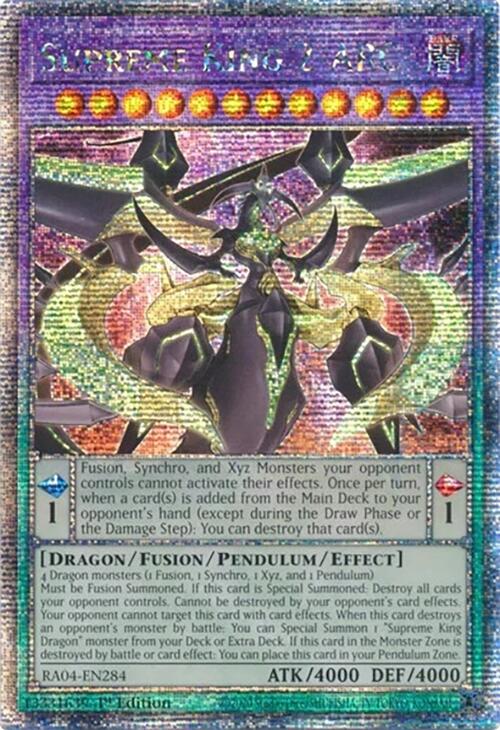Supreme King Z-ARC [RA04-EN284] Quarter Century Secret Rare Yu-Gi-Oh!