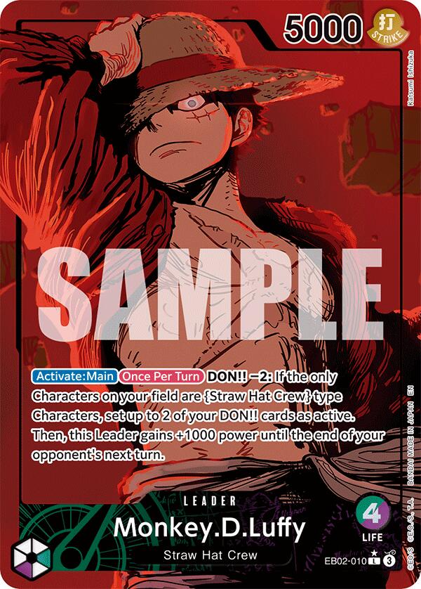 Monkey.D.Luffy (010) (Alternate Art) [Extra Booster: Anime 25th Collection] Bandai