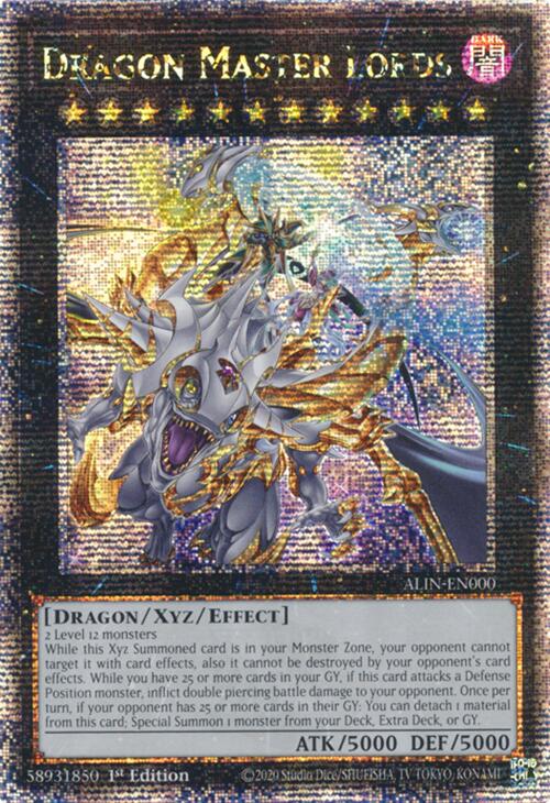 Dragon Master Lords [ALIN-EN000] Quarter Century Secret Rare Yu-Gi-Oh!