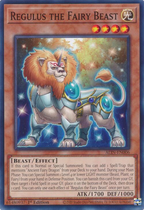 Regulus the Fairy Beast [ALIN-EN006] Common Yu-Gi-Oh!