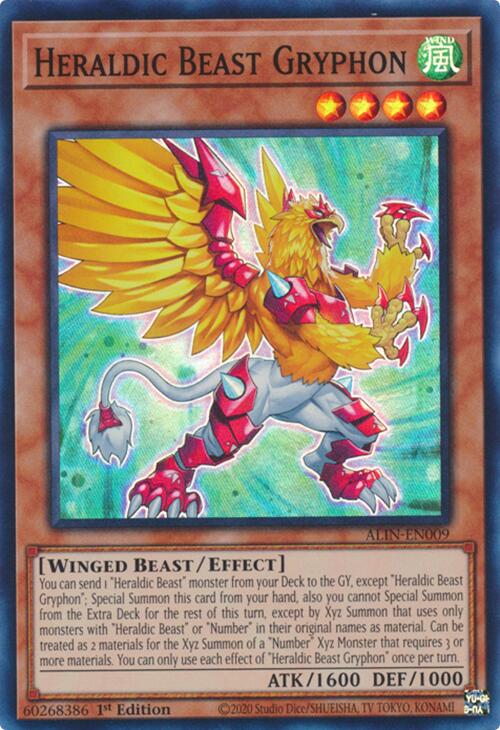 Heraldic Beast Gryphon [ALIN-EN009] Super Rare Yu-Gi-Oh!
