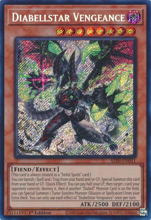 Diabellstar Vengeance [ALIN-EN011] Secret Rare Yu-Gi-Oh!
