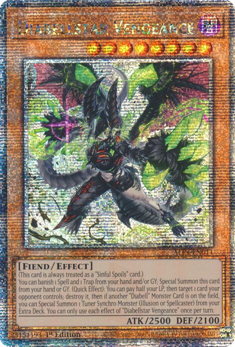 Diabellstar Vengeance [ALIN-EN011] Quarter Century Secret Rare Yu-Gi-Oh!