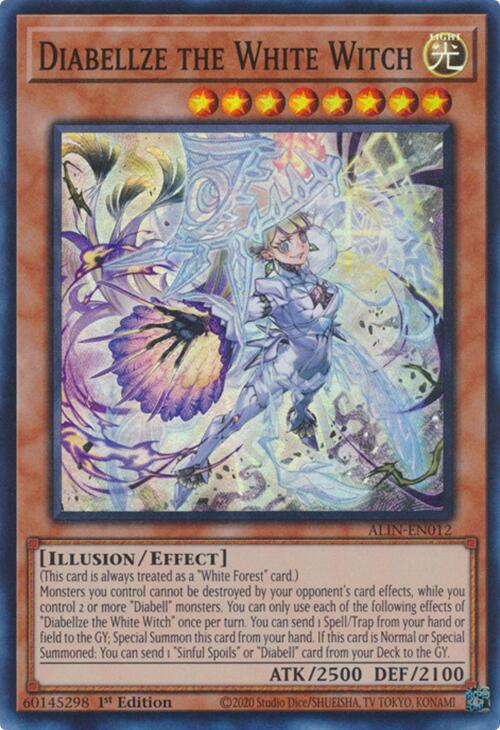 Diabellze the White Witch [ALIN-EN012] Super Rare Yu-Gi-Oh!