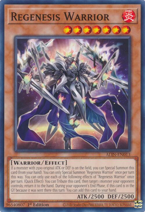 Regenesis Warrior [ALIN-EN013] Common Yu-Gi-Oh!