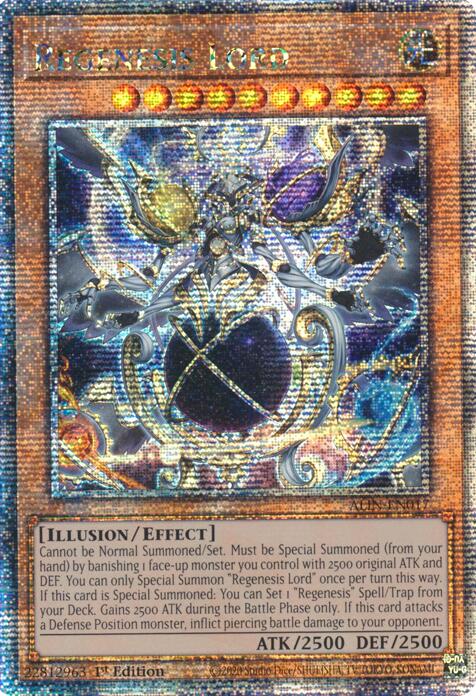 Regenesis Lord [ALIN-EN017] Quarter Century Secret Rare Yu-Gi-Oh!
