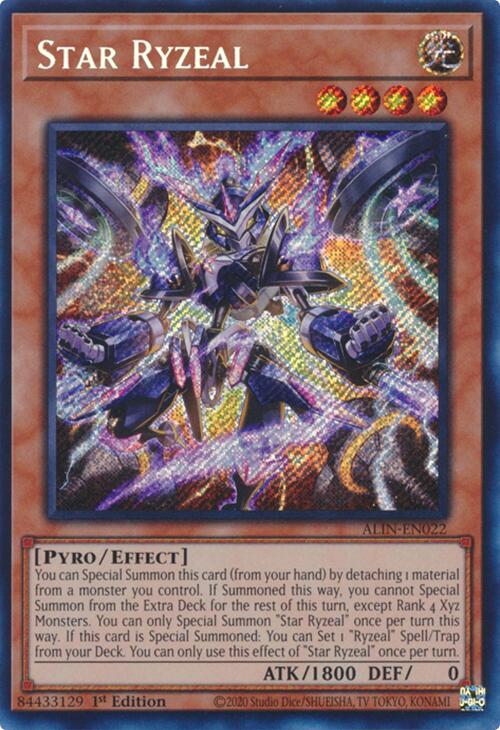 Star Ryzeal [ALIN-EN022] Secret Rare Yu-Gi-Oh!