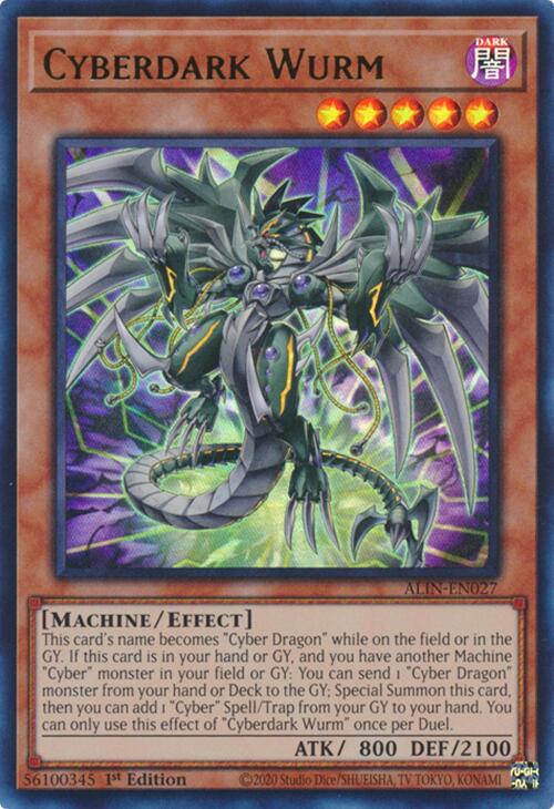 Cyberdark Wurm [ALIN-EN027] Ultra Rare Yu-Gi-Oh!
