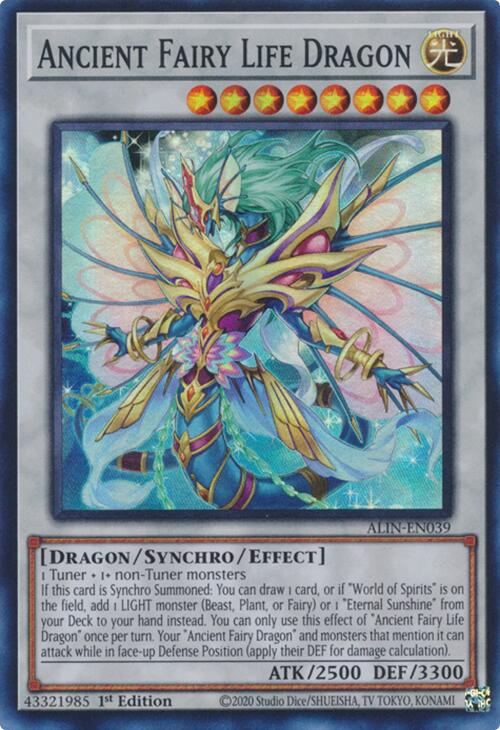 Ancient Fairy Life Dragon [ALIN-EN039] Super Rare Yu-Gi-Oh!