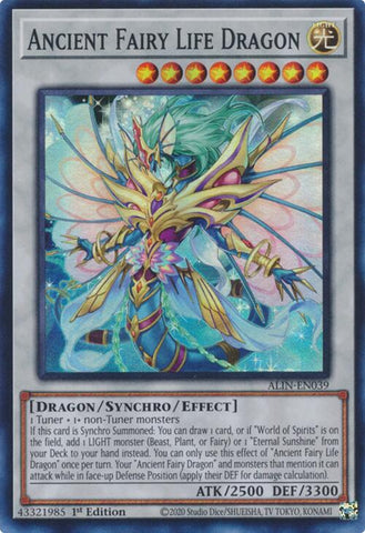 Ancient Fairy Life Dragon [ALIN-EN039] Super Rare Yu-Gi-Oh!