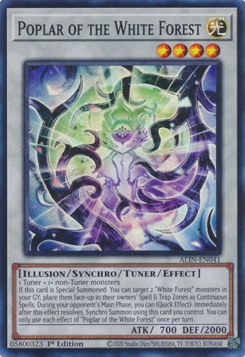 Poplar of the White Forest [ALIN-EN041] Super Rare Yu-Gi-Oh!