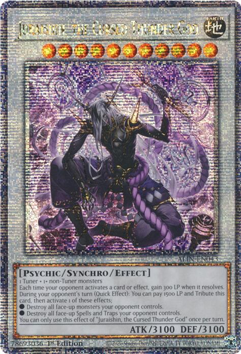 Juraishin, the Cursed Thunder God [ALIN-EN043] Quarter Century Secret Rare Yu-Gi-Oh!