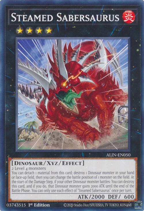 Steamed Sabersaurus [ALIN-EN050] Common Yu-Gi-Oh!