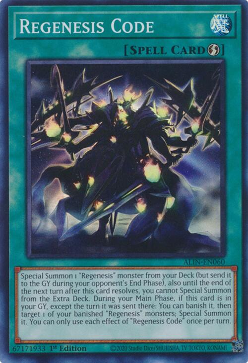 Regenesis Code [ALIN-EN060] Super Rare Yu-Gi-Oh!