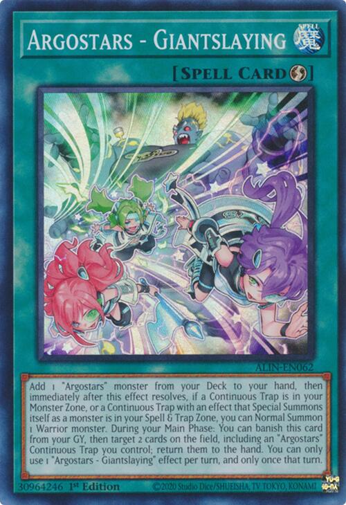 Argostars - Giantslaying [ALIN-EN062] Super Rare Yu-Gi-Oh!
