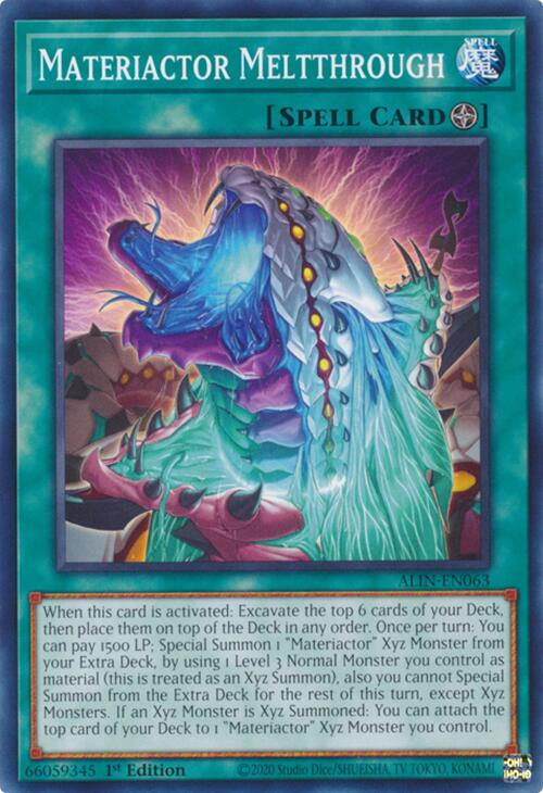 Materiactor Meltthrough [ALIN-EN063] Common Yu-Gi-Oh!