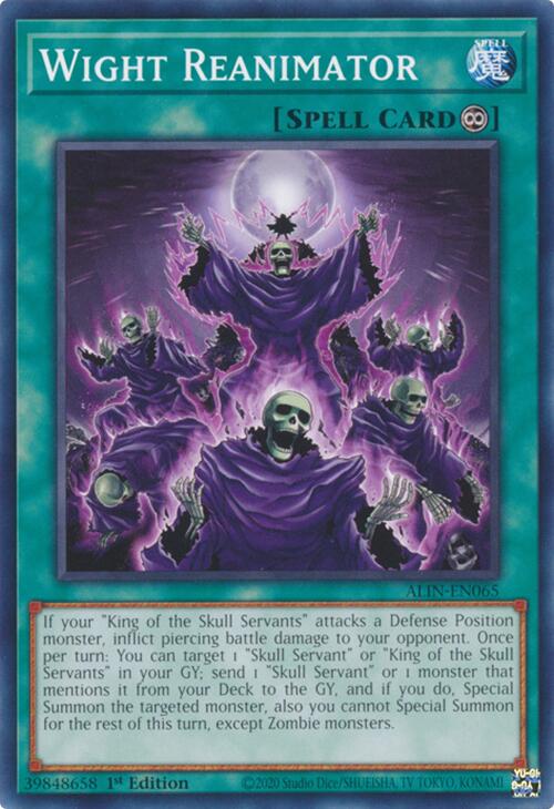 Wight Reanimator [ALIN-EN065] Common Yu-Gi-Oh!