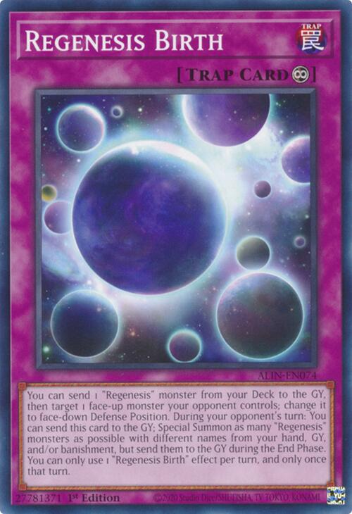 Regenesis Birth [ALIN-EN074] Common Yu-Gi-Oh!