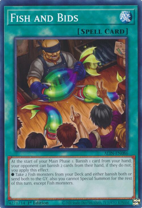 Fish and Bids [ALIN-EN086] Common Yu-Gi-Oh!