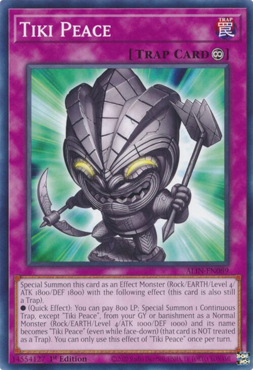 Tiki Peace [ALIN-EN089] Common Yu-Gi-Oh!