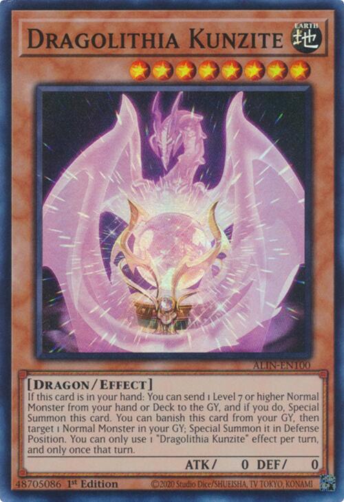 Dragolithia Kunzite [ALIN-EN100] Super Rare Yu-Gi-Oh!