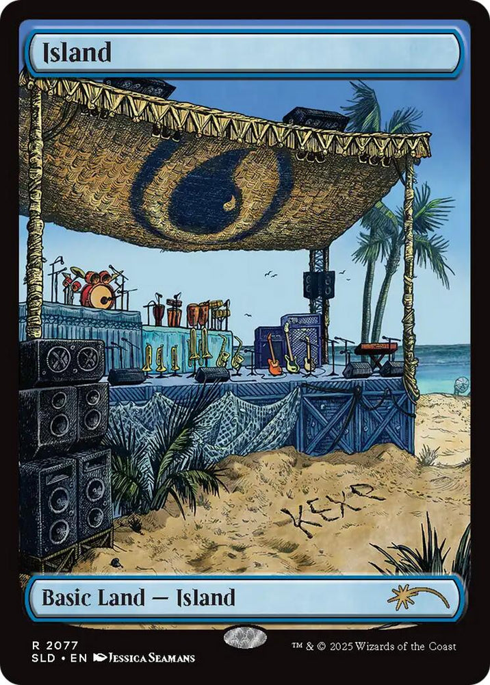 Island (2077) [Secret Lair Drop Series] Magic: The Gathering