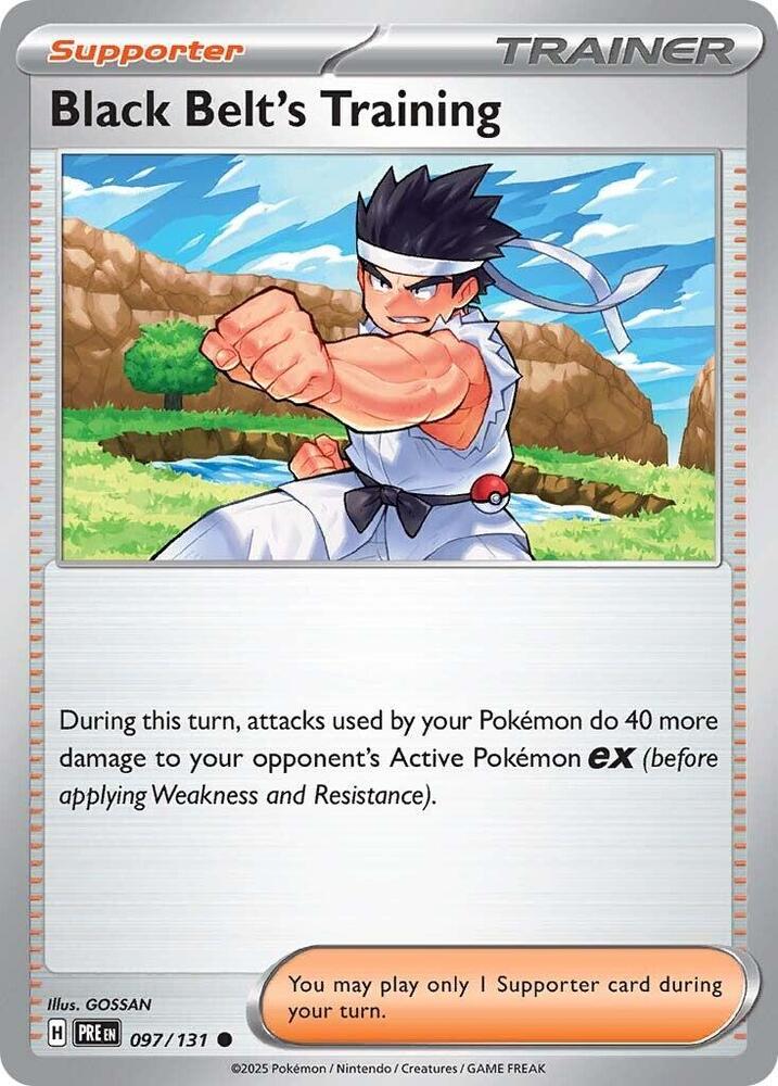 Black Belt's Training (097/131) [Scarlet & Violet: Prismatic Evolutions] Pokémon