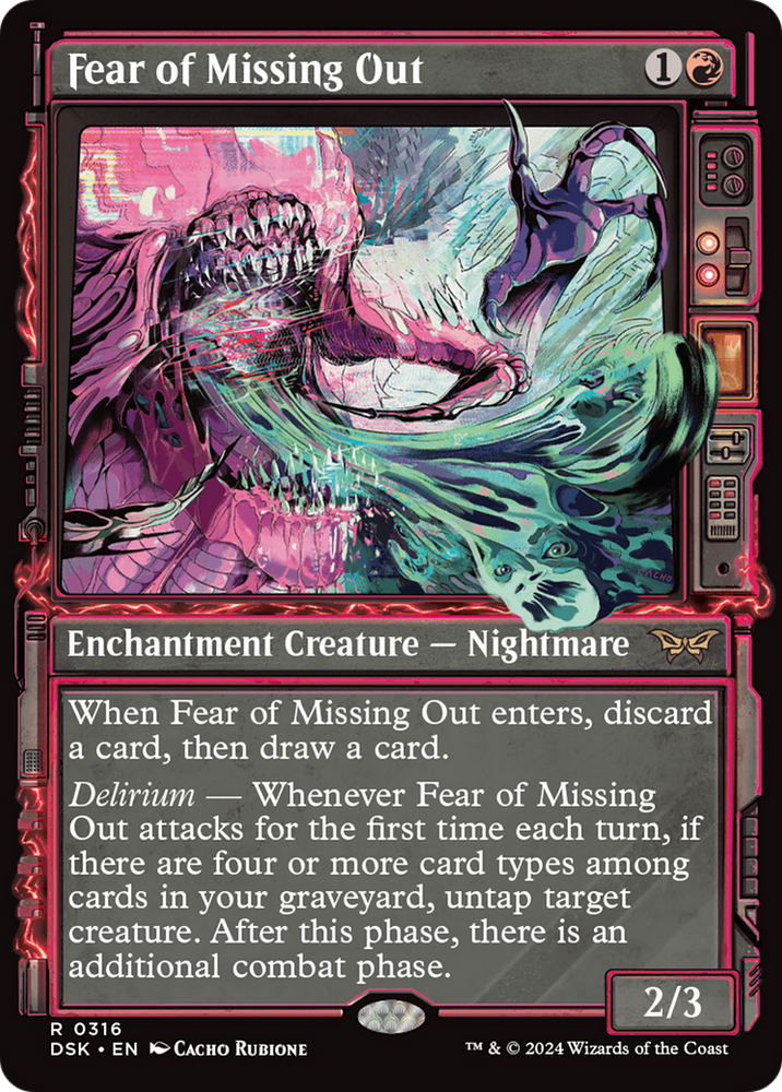 Fear of Missing Out (Showcase) [Duskmourn: House of Horror] Magic: The Gathering