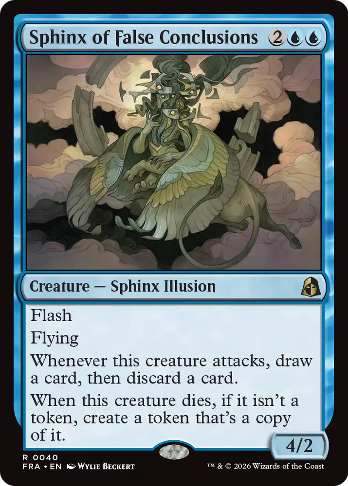 Sphinx of False Conclusions [Reality Fracture] Magic: The Gathering